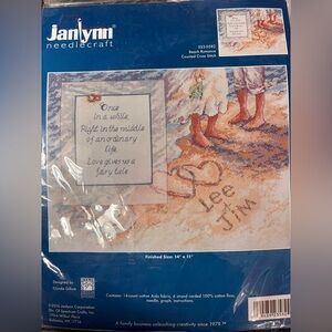 Janlynn Beach Romance Counted Cross Stitch Kit NWOT Finished size 14x11
